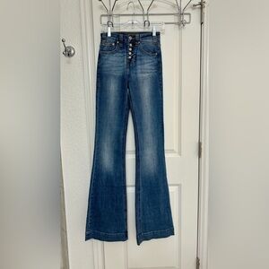 Rock & Roll High Rise Button Fly Trouser Jeans